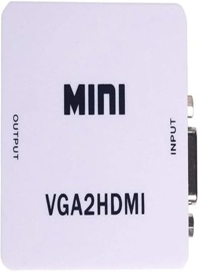Aplus VGA To HDMI Converter, White - AB-42H